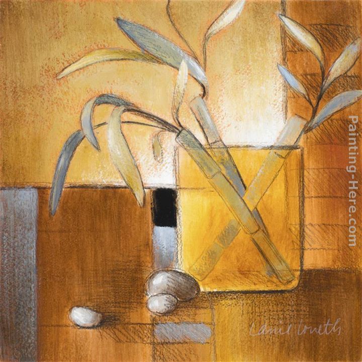 Afternoon Bamboo Leaves III painting - Lanie Loreth Afternoon Bamboo Leaves III art painting
